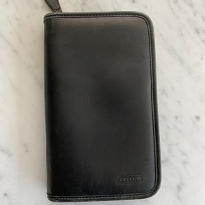 Coach Leather Travel Folio